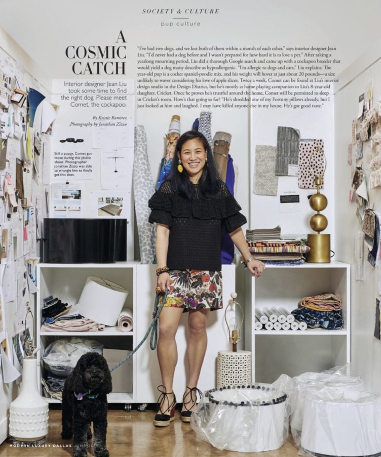 Dallas Modern Luxury - Print Clip with Jean Liu and Comet