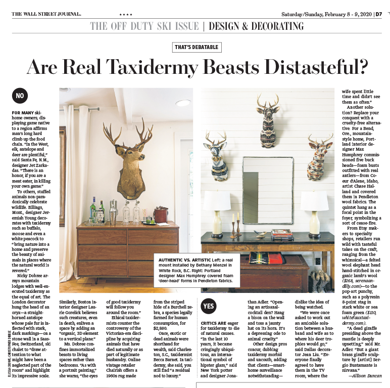 Are Real Taxidermy Beasts Distasteful?