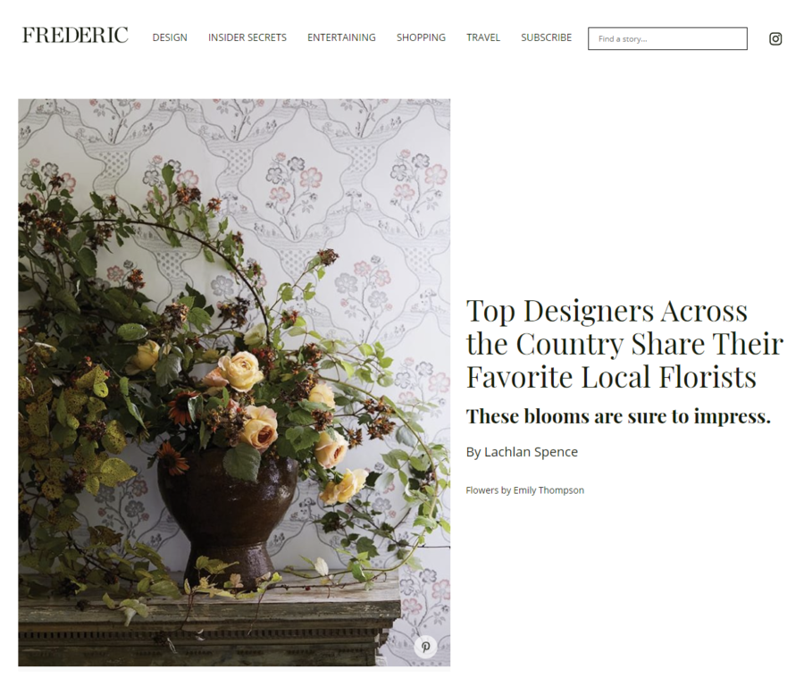 Top Designers Across the Country Share Their Favorite Local Florists