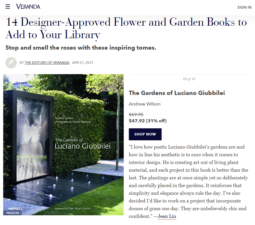 Designer Approved Garden Books