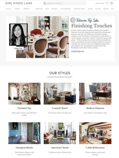 One Kings Lane One Kings Lane Finishing Touches Cover featuring Jean Liu Design in Dallas