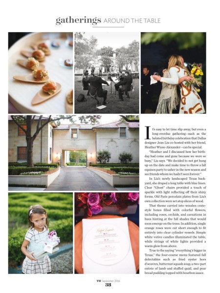 Traditional Home Gatherings around the table Jean Liu birthday food and guests