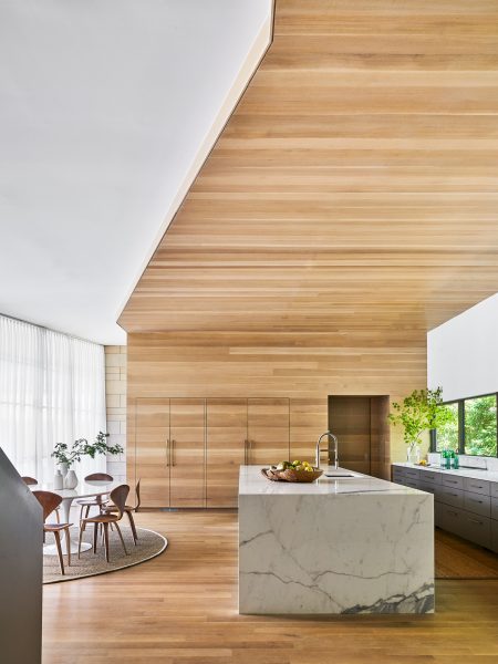 Texas Modern - Book edited by Hannah Jenkins Texas Modern Caruth Residence modern white marble kitchen by Jean Liu Design