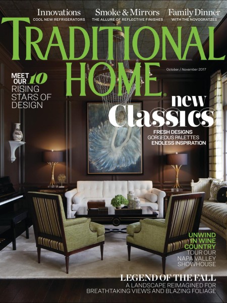 Traditional Home Traditional Home Cover of a brown study and green chairs Jean Liu Design featured