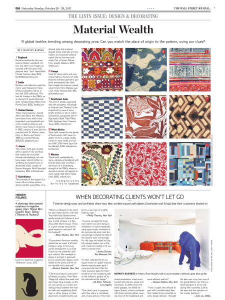 The Wall Street Journal The Wall Street Journal Article working around objects featuring Jean Liu Design