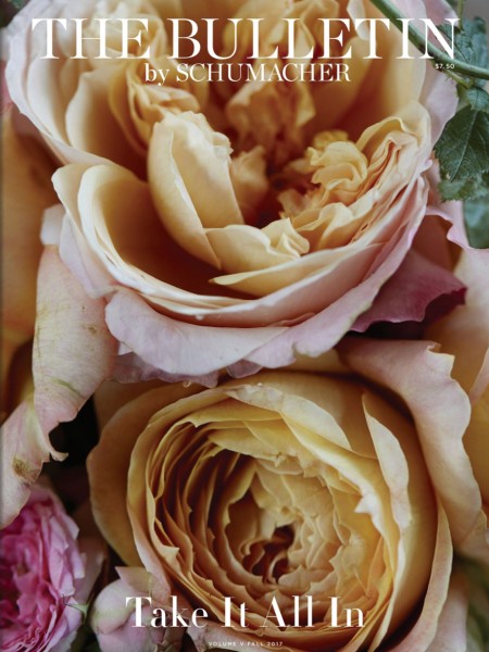 The Bulletin by Schumacher The Bulletin by Schumacher cover with roses featuring Jean Liu Design