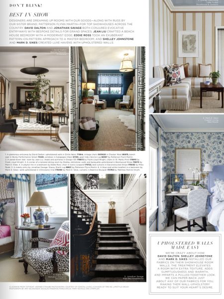The Bulletin by Schumacher - <a href="https://www.fschumacher.com/Lookbooks/BulletinVolume5" target="_blank" rel="noopener">View Article Online</a> The Bulletin Best in Show interior designs Jean Liu Design's beach house bedroom