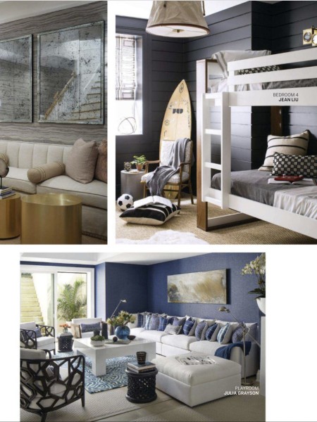 Traditional Home Traditional Home feature coastal bedroom with surfboard by Jean Liu Design
