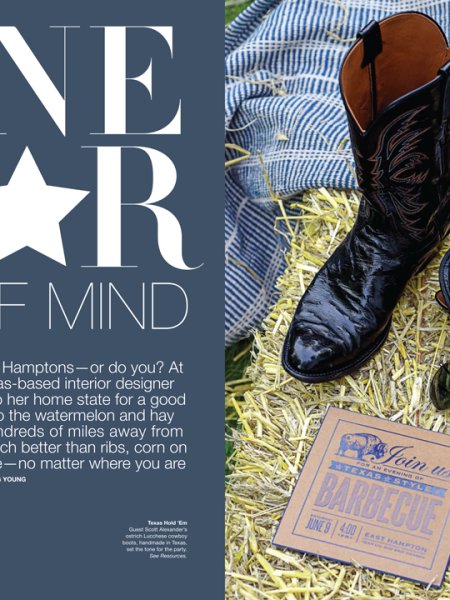 Lone Star State of Mind courtesy of Hamptons Cottages and Gardens and <a href="http://www.cottages-gardens.com/Hamptons-Cottages-Gardens/August-1-2018/Texas-Themed-Party-Hamptons/">cottagesgardens.com</a> HC&G article Lone Star State of Mind Featuring Jean Liu Design