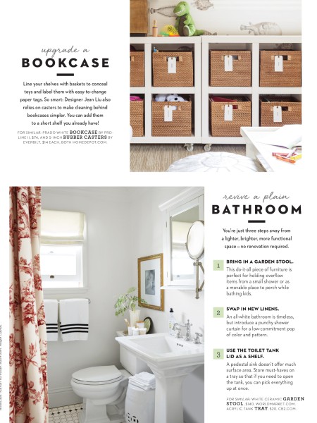 Good Housekeeping Good Housekeeping article Upgrade a Bookcase from Designer Jean Liu
