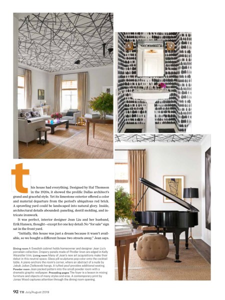 Traditional Home Traditional Home Article Art & Soul Jean Liu's bathroom, piano, day room