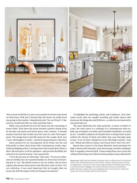 Traditional Home Traditional Home Article Art & Soul Jean Liu's kitchen and foyer