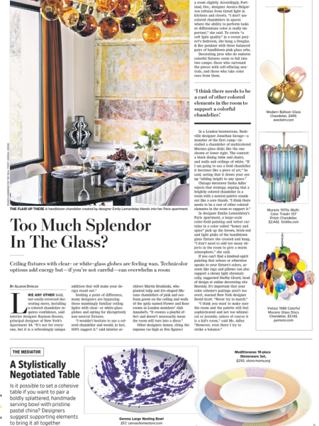 Wall Street Journal Wall Street Journal Solution by Jean Liu 1930s Cape Cod Acrylic Teaspoon Set