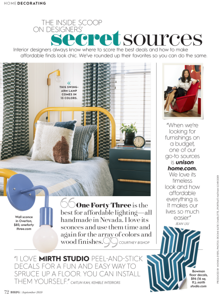 Better Homes & Gardens Better Homes & Gardens Secret Sources featuring Jean Liu Design