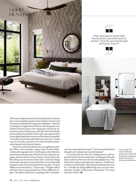 Garden & Gun Garden & Gun Interior Design Article on Jean Liu Design 4