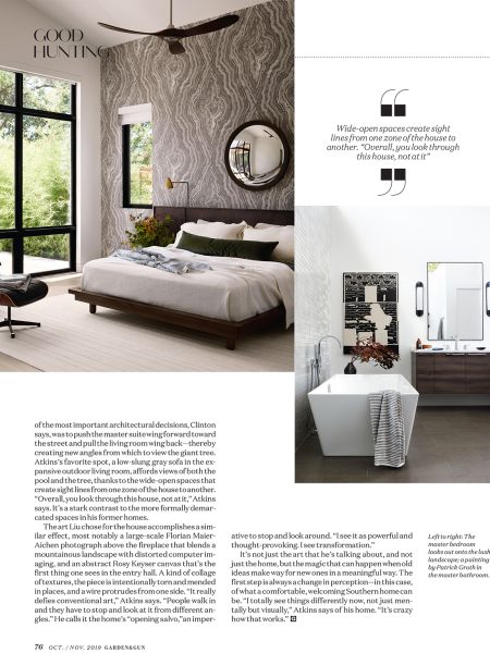 Garden & Gun Garden & Gun Interior Design Article on Jean Liu Design 4