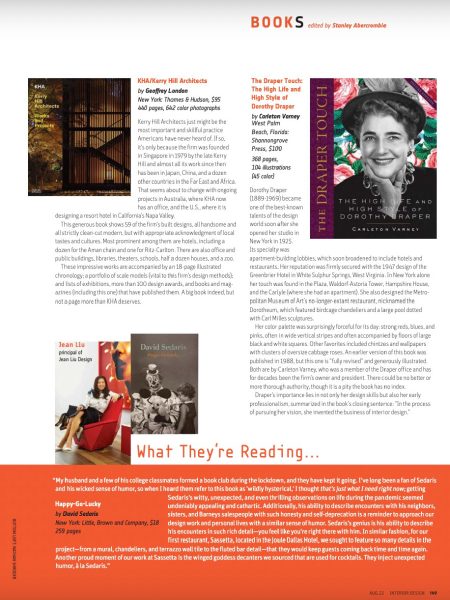 Interior Design Magazine reading