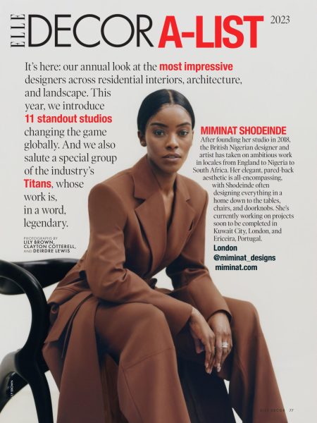 Elle Decor 2023 A List Article